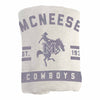 McNeese State Sublimated Sweatshirt Blanket