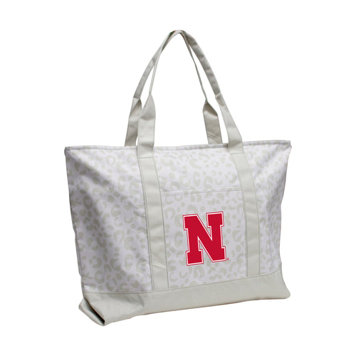 Product Image for Nebraska Leopard Pattern Tote