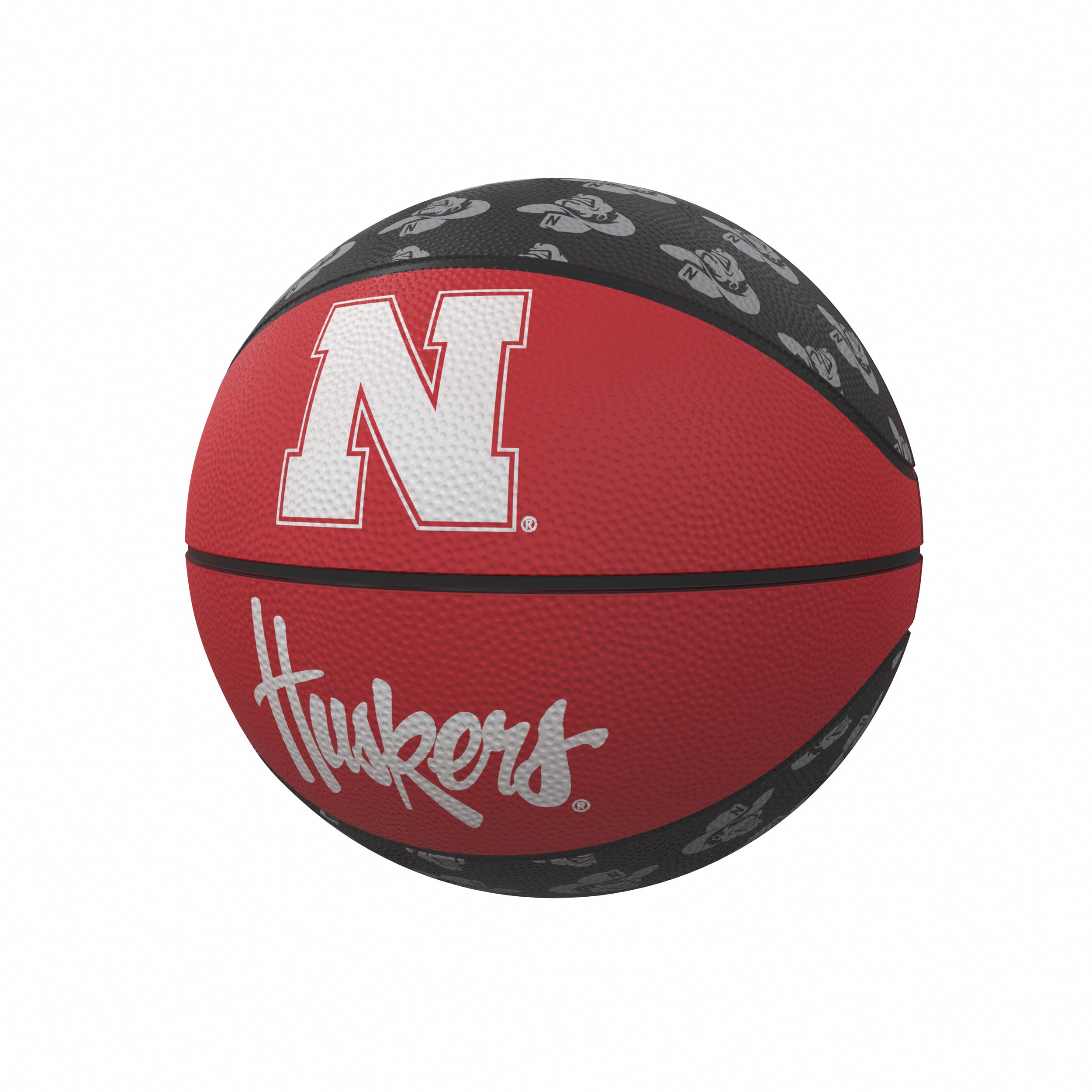 Nebraska Mini-Size Rubber Basketball