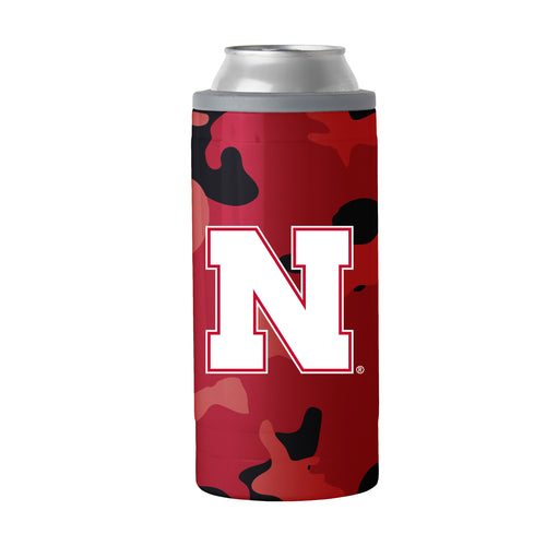 Product Image for Nebraska Camo Swagger 12oz Slim Can Coolie