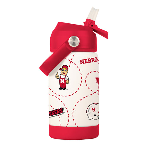 Product Image for Nebraska 12oz Mascot SS Kids Bottle