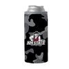 NM State Black Camo 12oz Slim Can Coolie