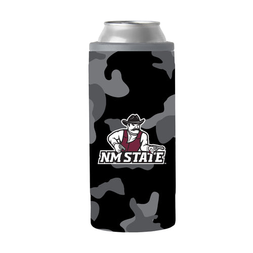 Product Image for NM State Black Camo 12oz Slim Can Coolie