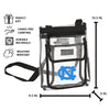 North Carolina Gameday Black Clear Crossbody