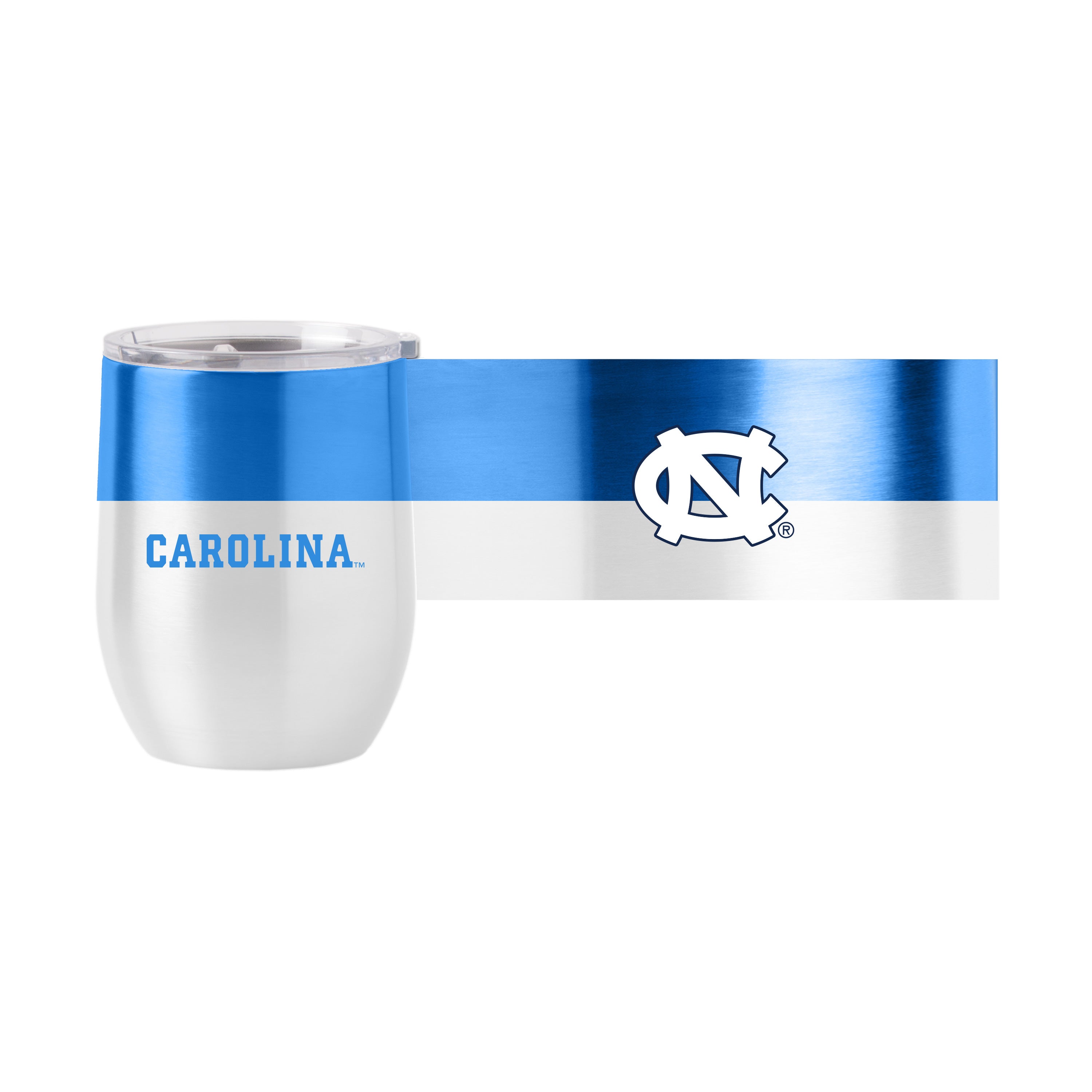 North Carolina 16 oz. Colorblock Stainless Curved Beverage Tumbler