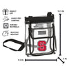 NC State Gameday Clear Black Crossbody