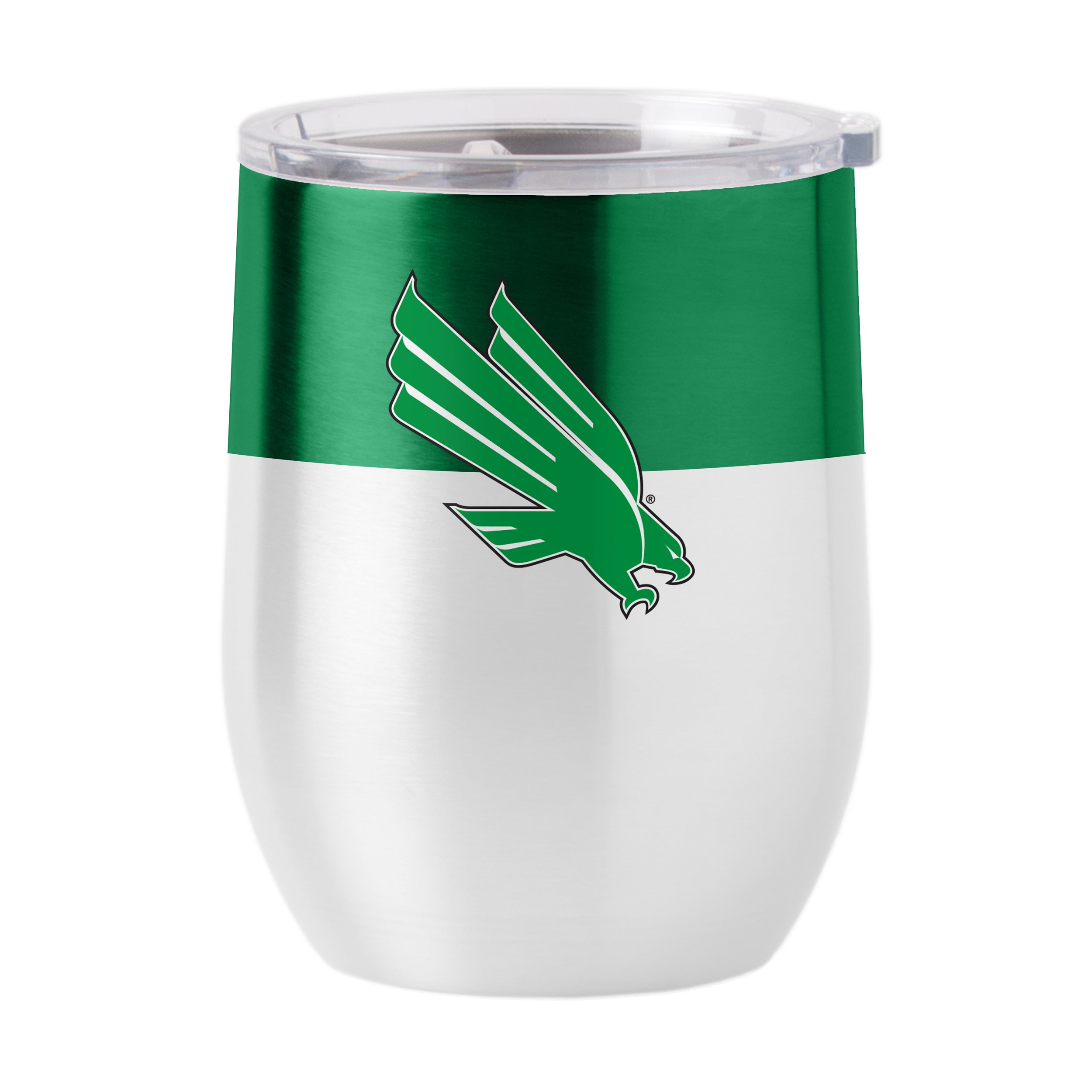 North Texas 16oz Colorblock Stainless Curved Beverage