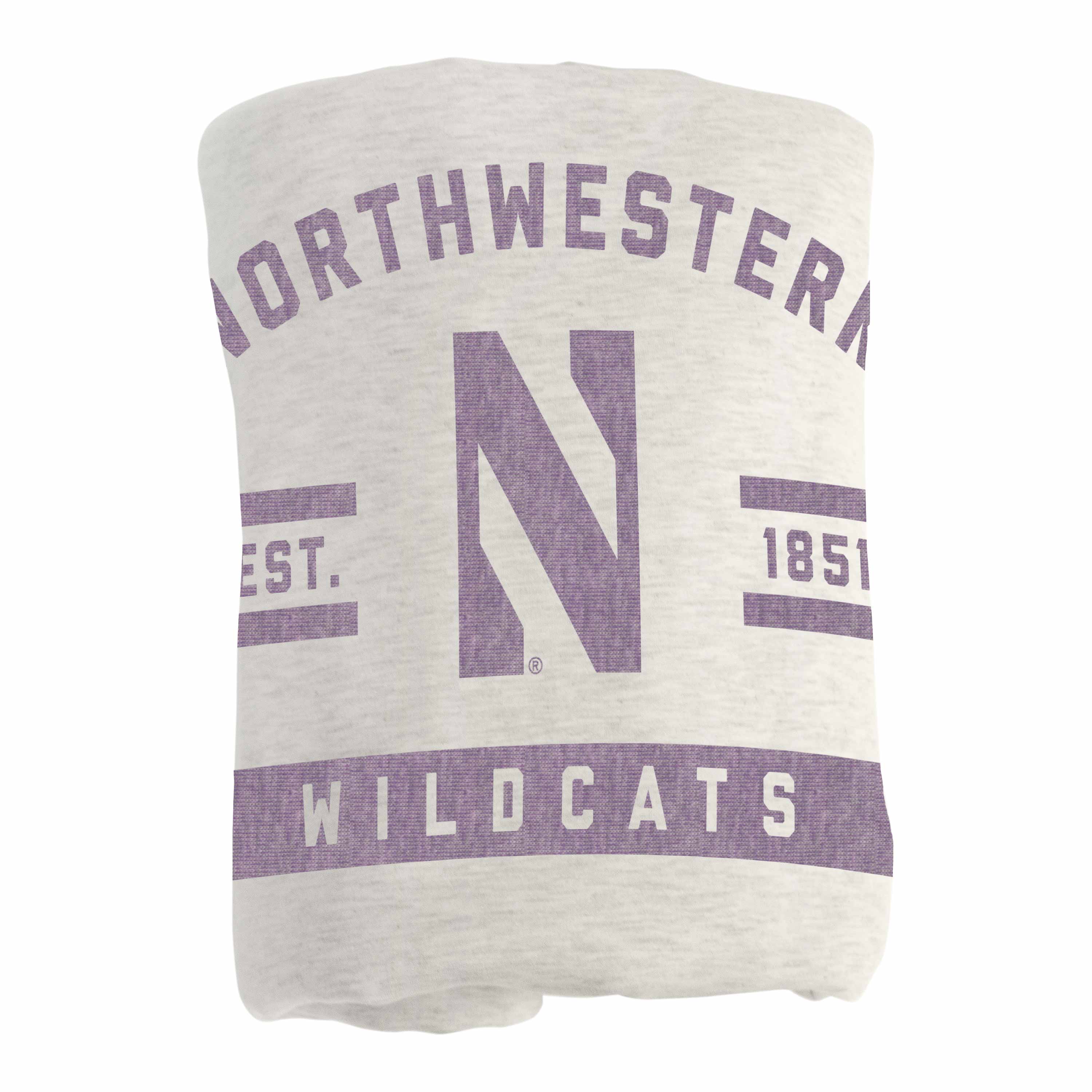 Northwestern Sublimated Sweatshirt Blanket