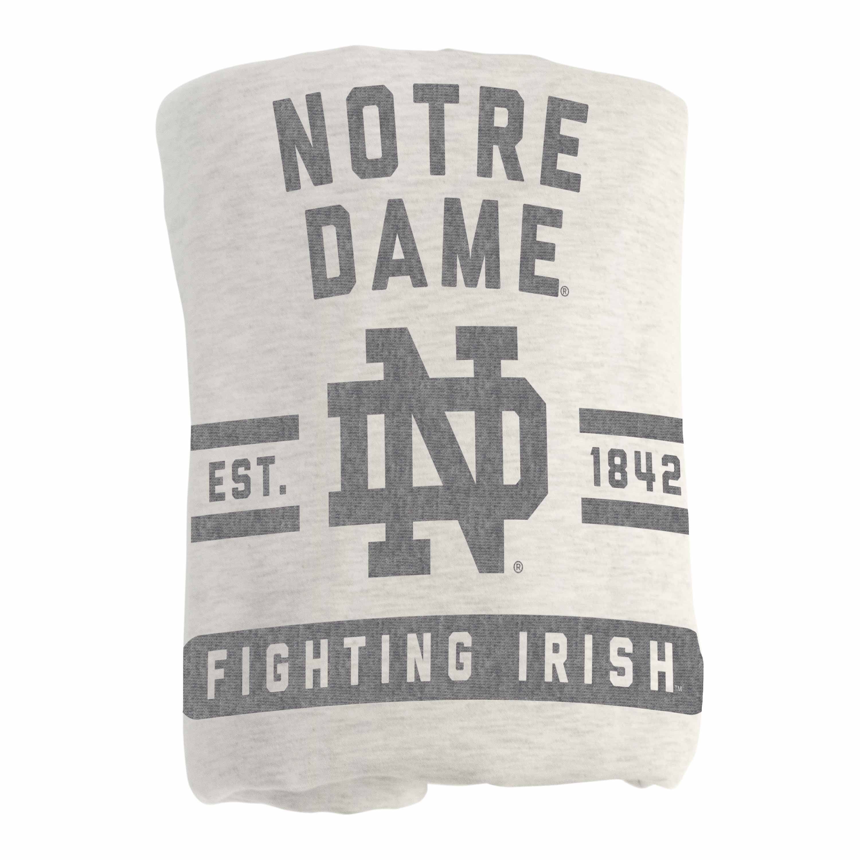 Notre Dame Sublimated Sweatshirt Blanket