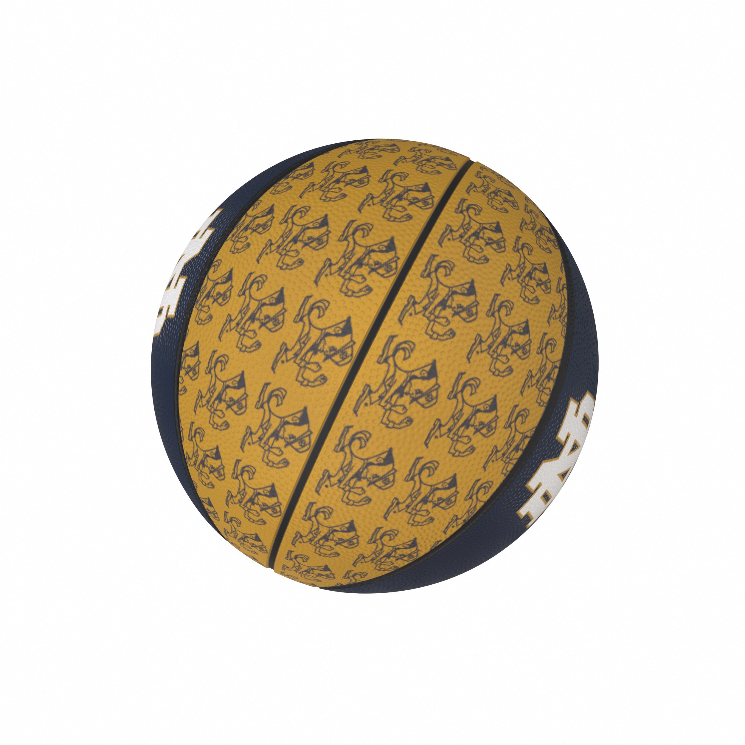 Notre Dame Mini-Size Rubber Basketball