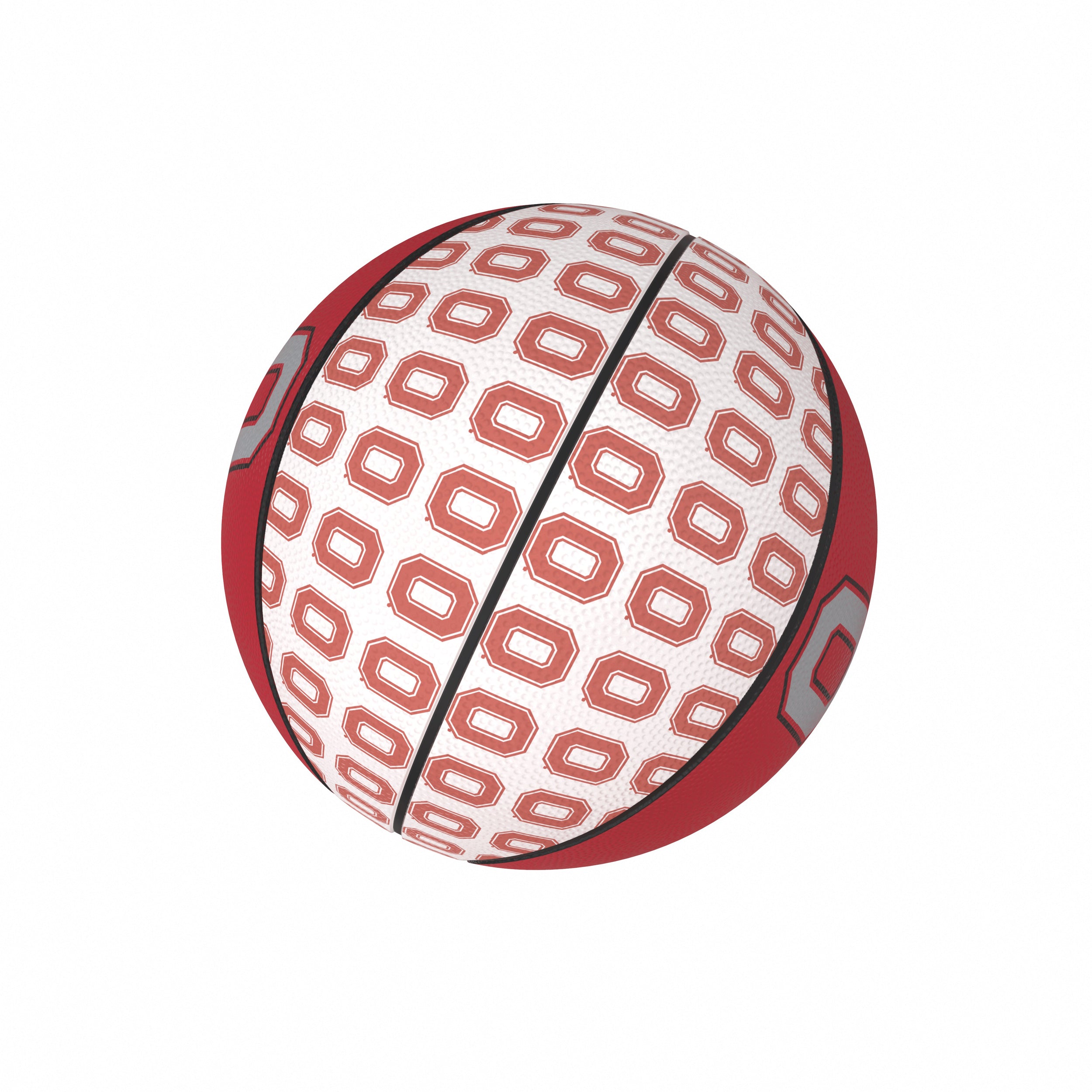 Ohio State Mini-Size Rubber Basketball