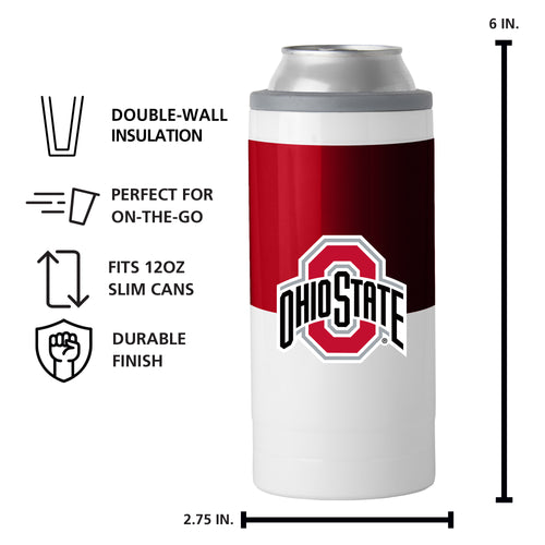Product Image for Ohio State Colorblock 12oz Slim Can Coolie