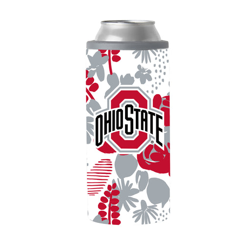Product Image for Ohio State 12oz Floral Slim Can Coolie