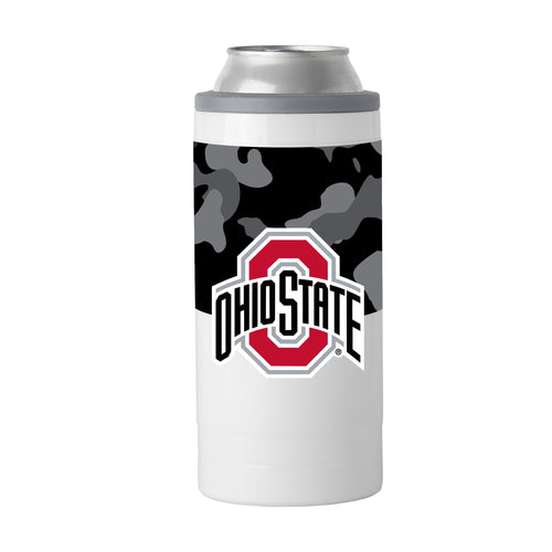Product Image for Ohio St Black Camo 12oz Slim Can Coolie
