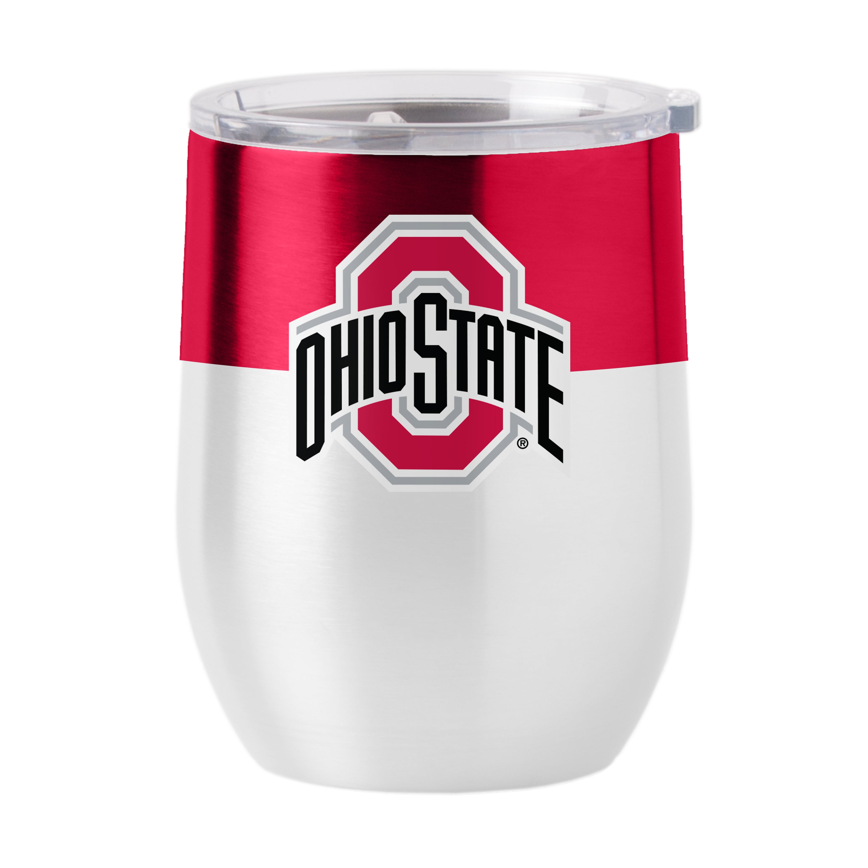 Ohio State 16oz Colorblock Stainless Curved Beverage - Logo Brands