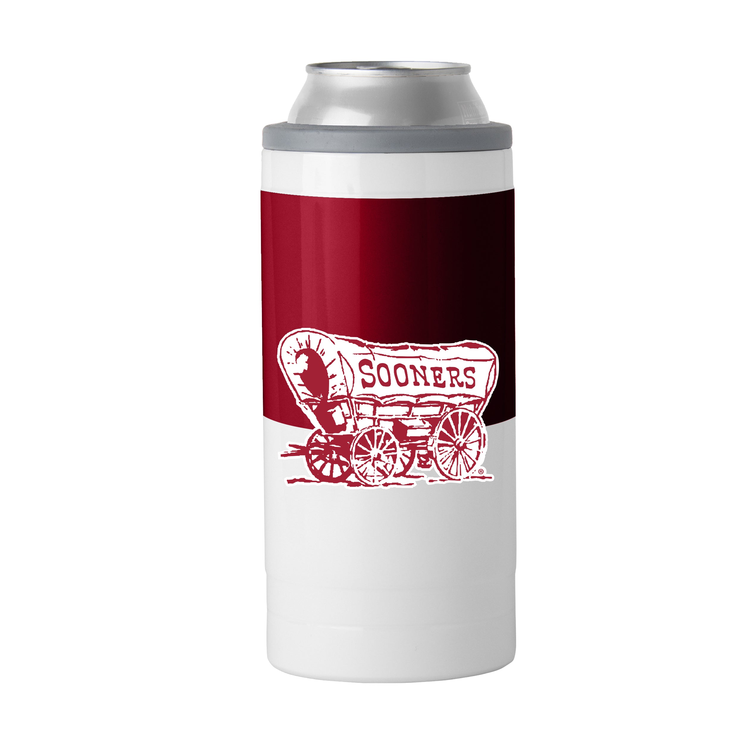 Oklahoma 12oz Colorblock Slim Can Coolie