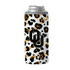 Oklahoma 12oz Neutral Leopard Slim Can Coolie