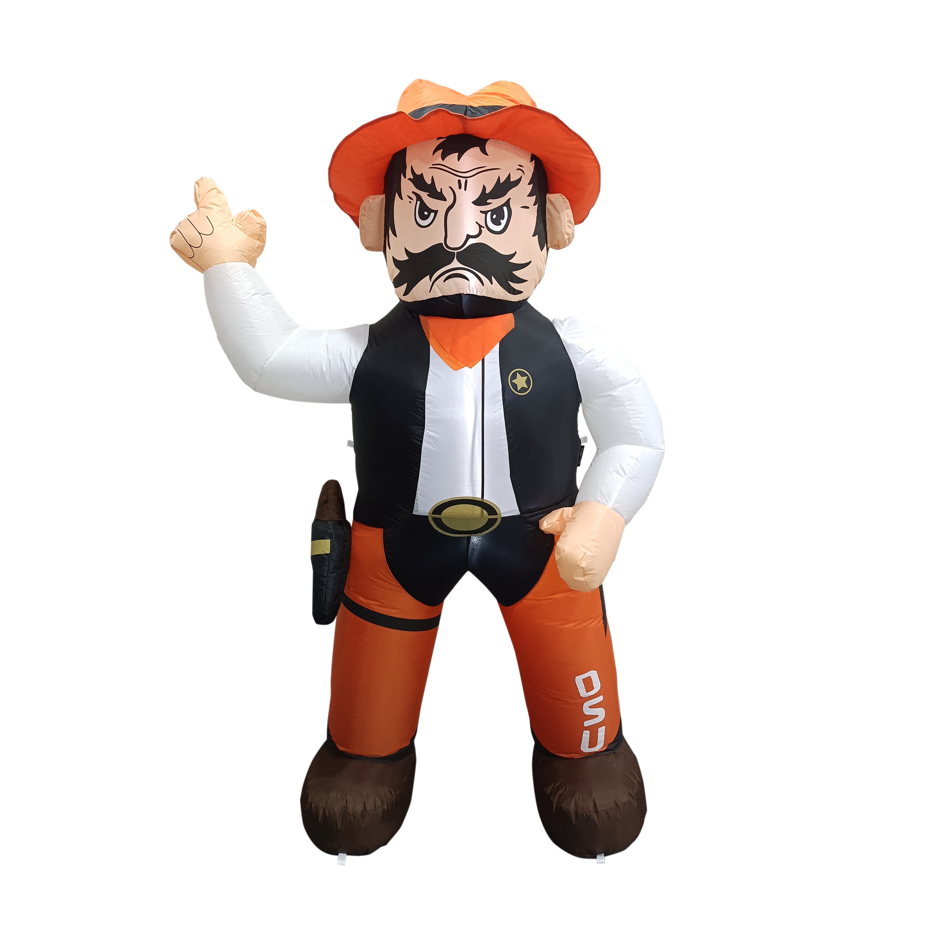 Oklahoma State Pistol Pete 7ft Yard Inflatable Mascot - Logo Brands