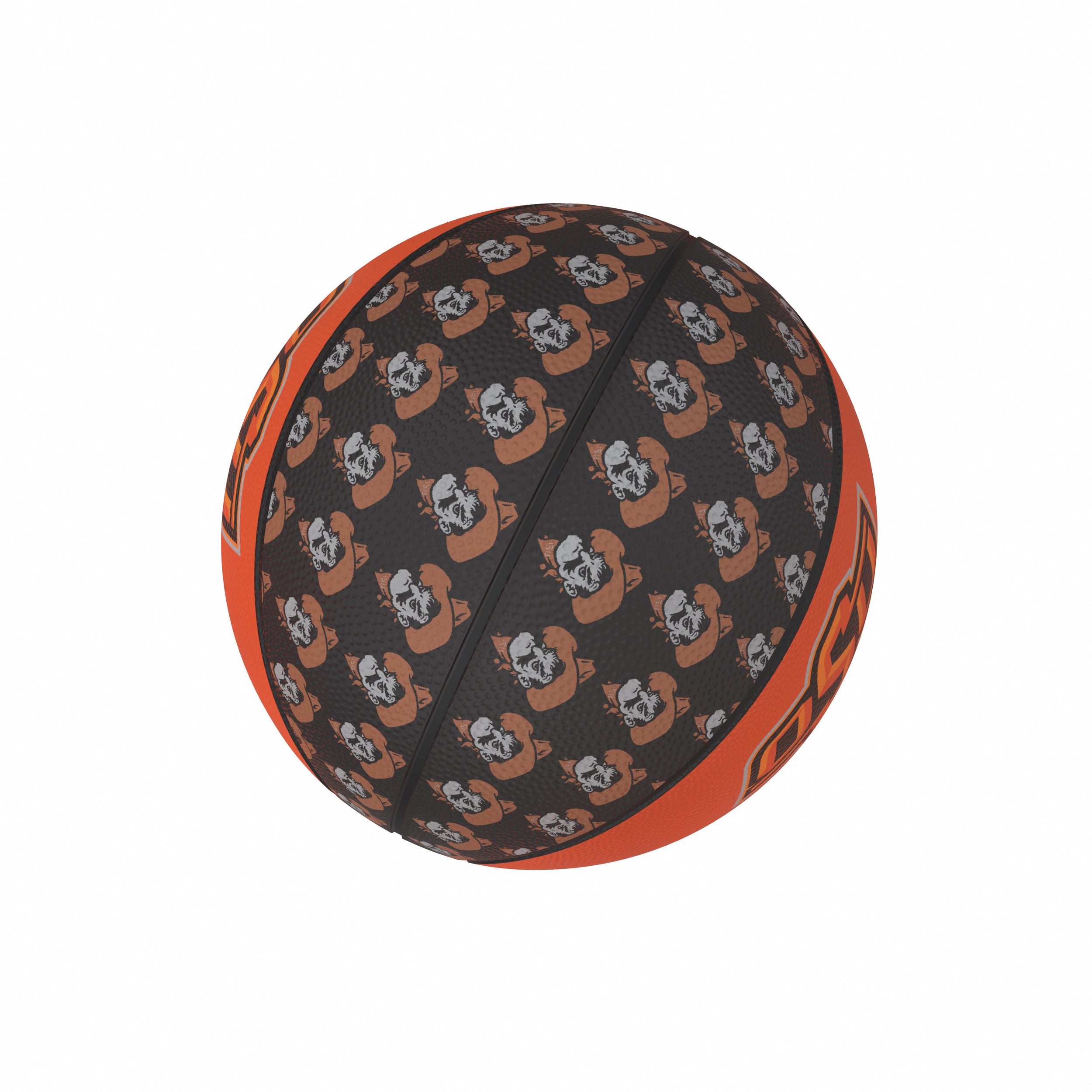 Oklahoma State Mini-Size Rubber Basketball