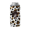 Oklahoma State 12oz Neutral Leopard Slim Can Coolie