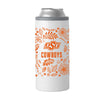 Oklahoma State 12oz Botanical Slim Can Coolie