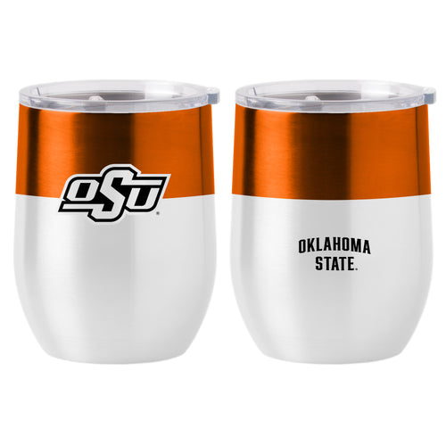 Product Image for OK State Colorblock 16oz Stainless Curved Beverage