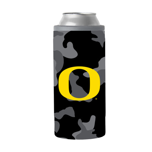 Product Image for Oregon Black Camo 12oz Slim Can Coolie