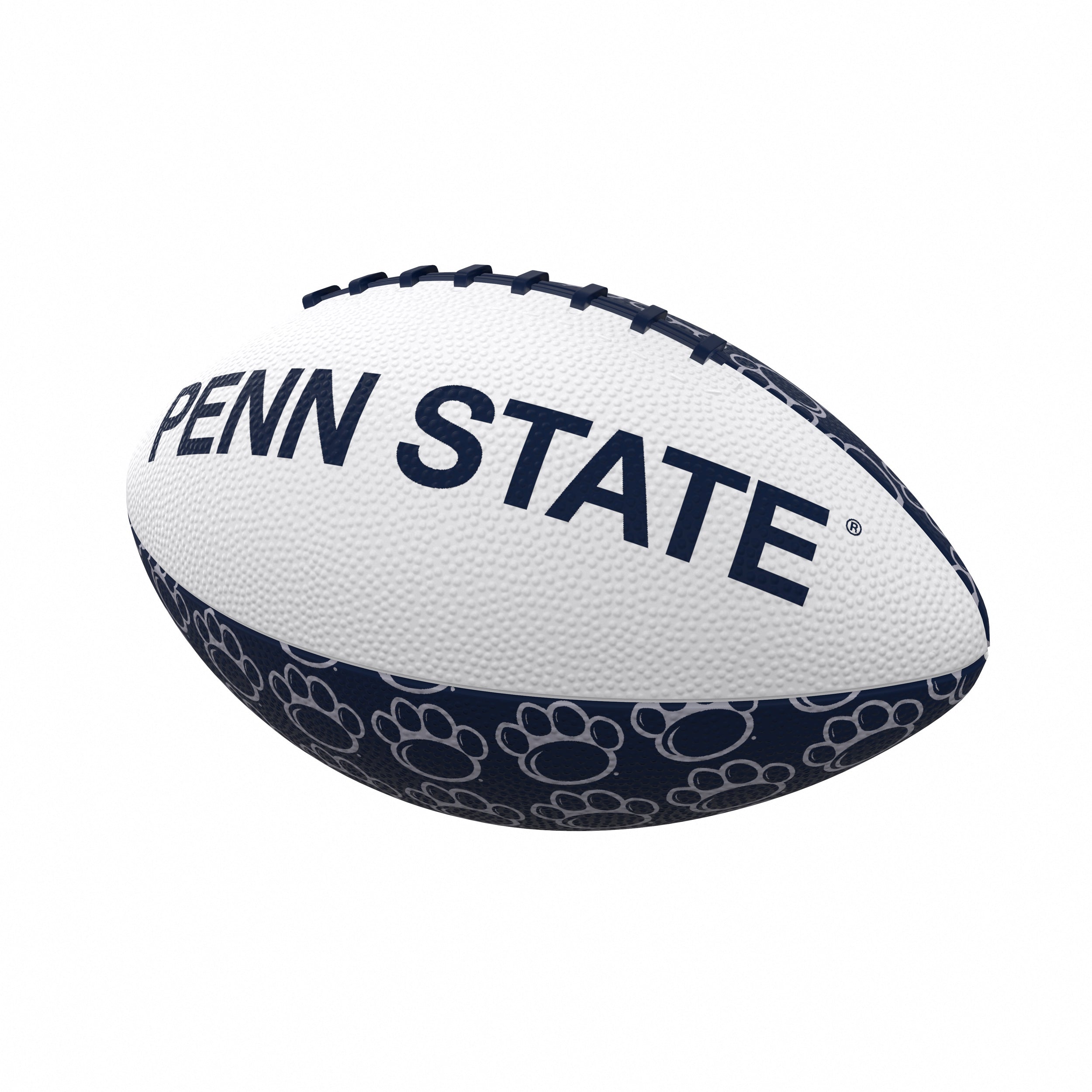 Penn State Repeating Mini-Size Rubber Football - Logo Brands