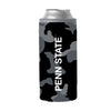 Penn State Black Camo 12oz Slim Can Coolie