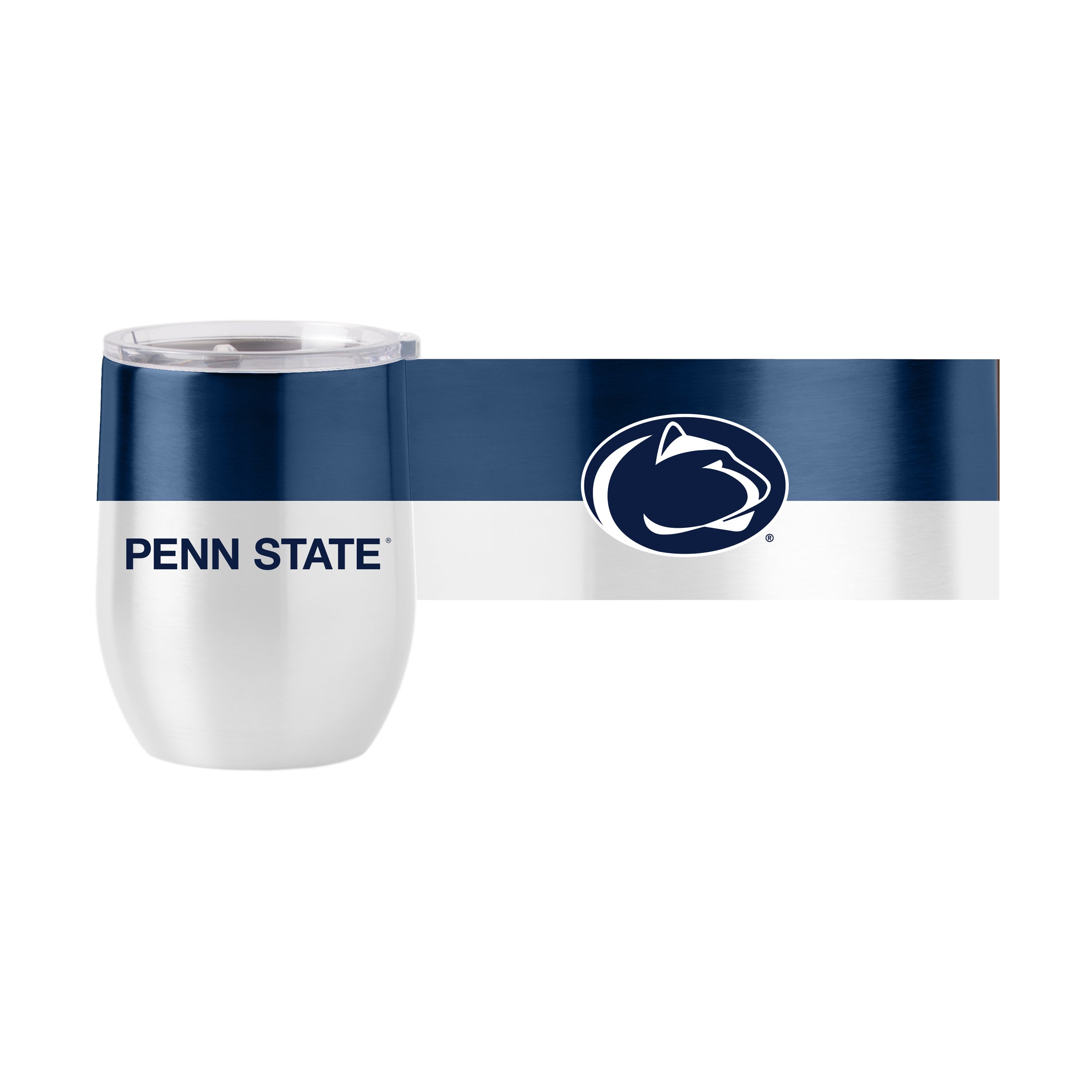 Penn State 16 oz. Colorblock Stainless Curved Beverage Tumbler