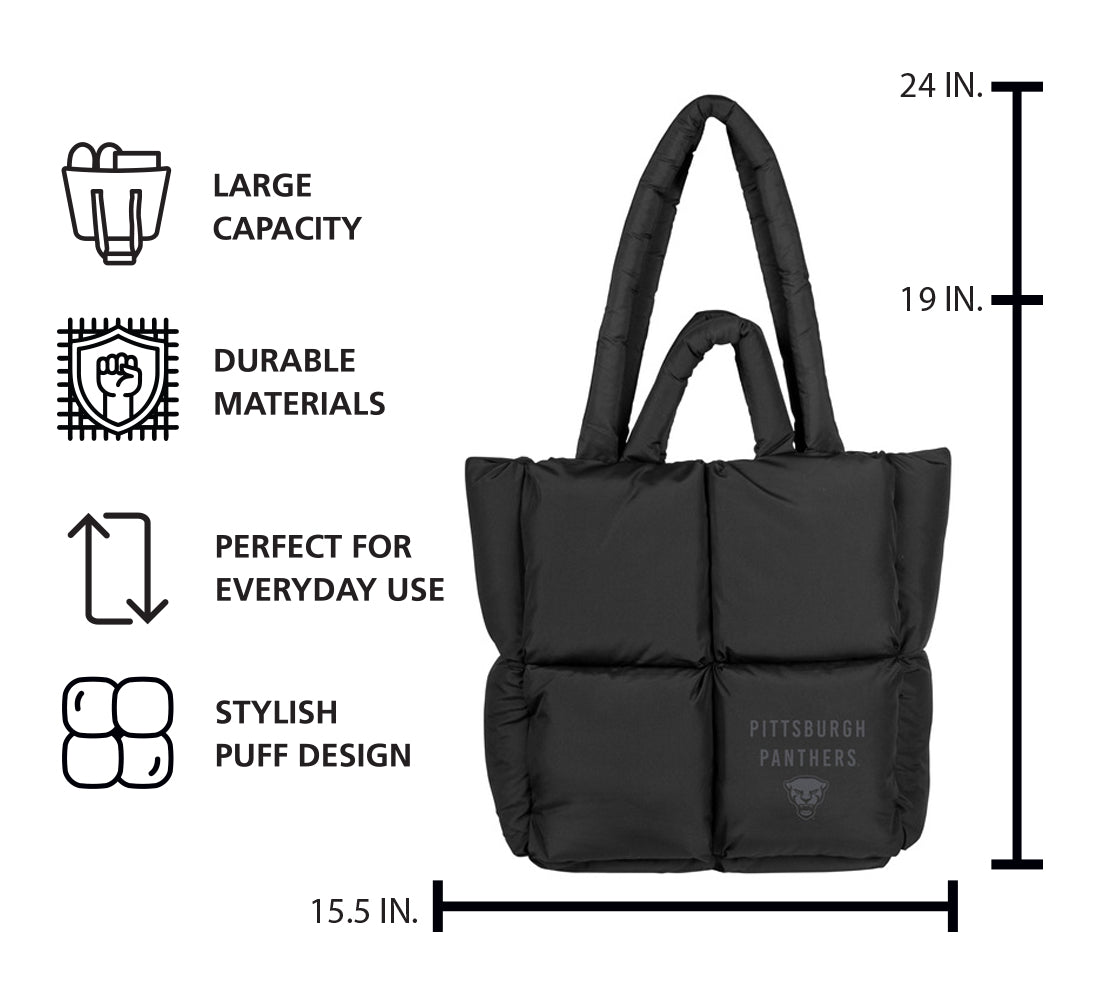 Pittsburgh Puff Black Tote