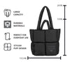 Pittsburgh Puff Black Tote
