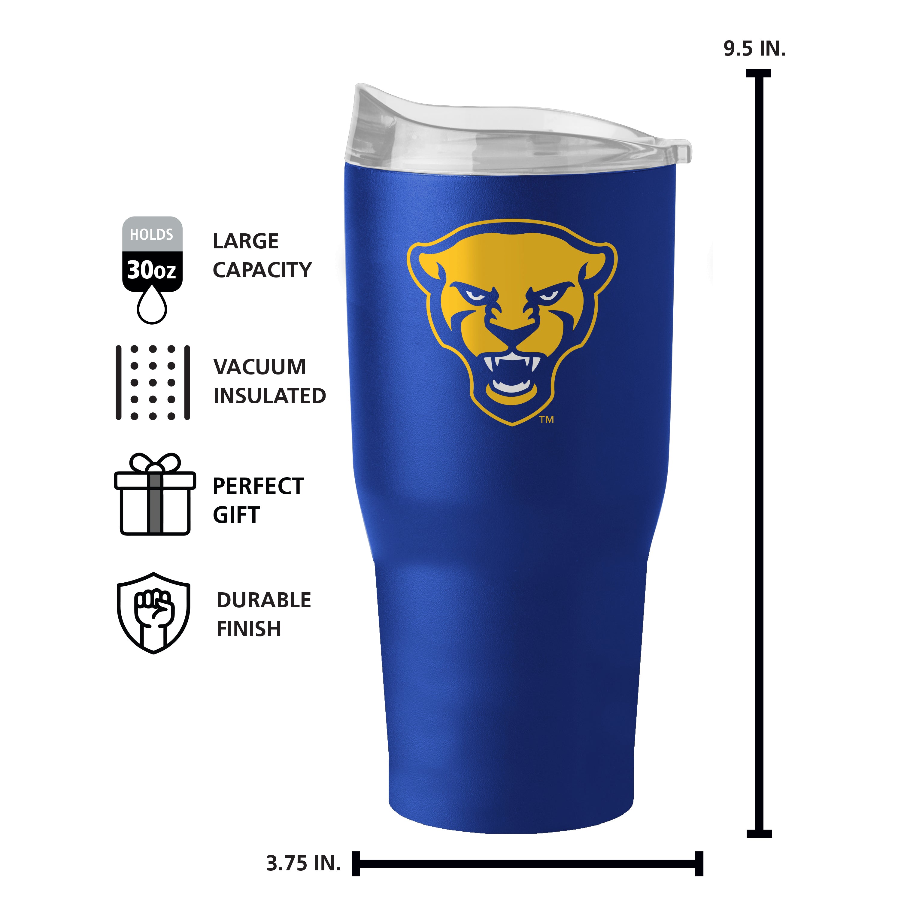 Pittsburgh 30 oz. Flipside Powder Coat Tumbler