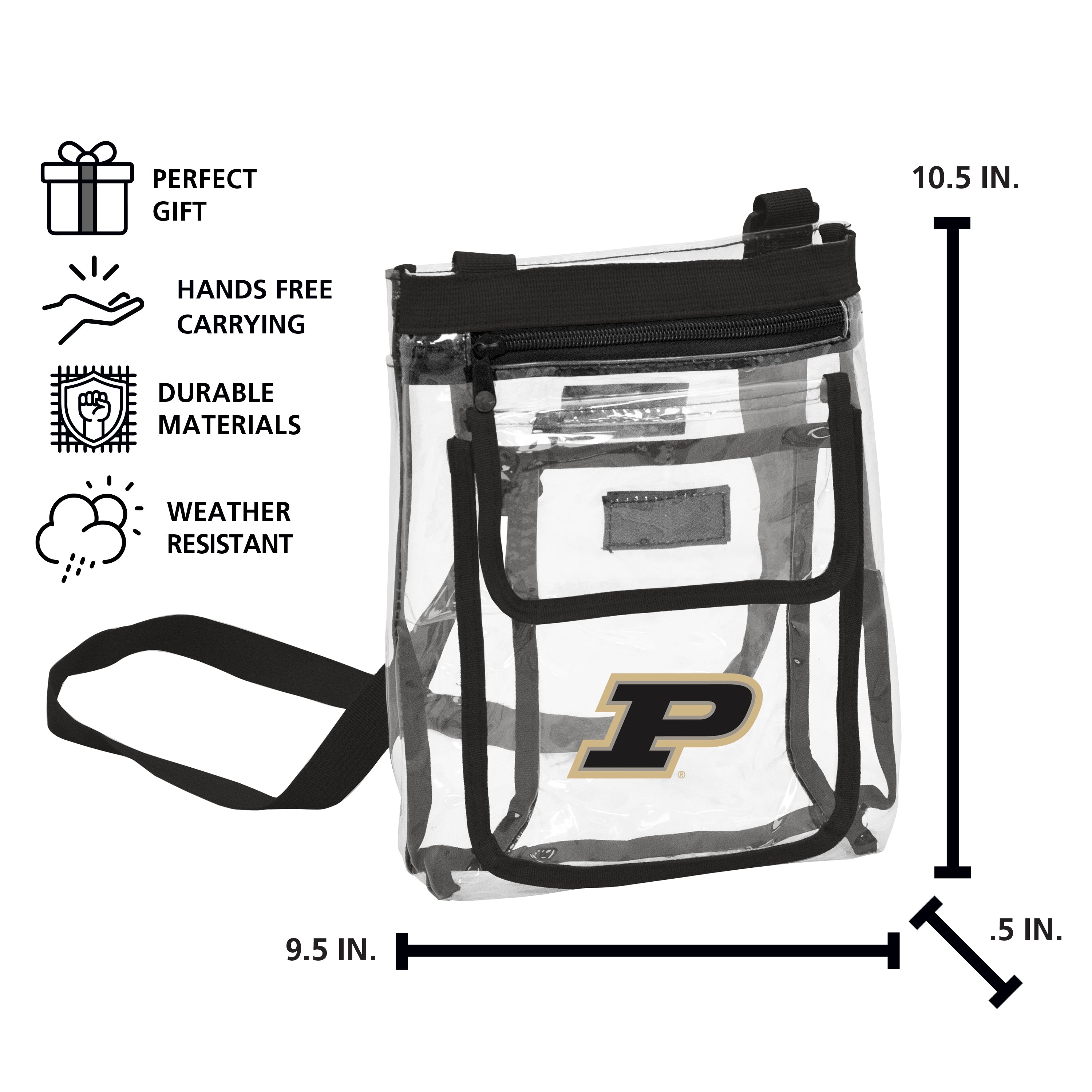 Purdue Gameday Clear Crossbody