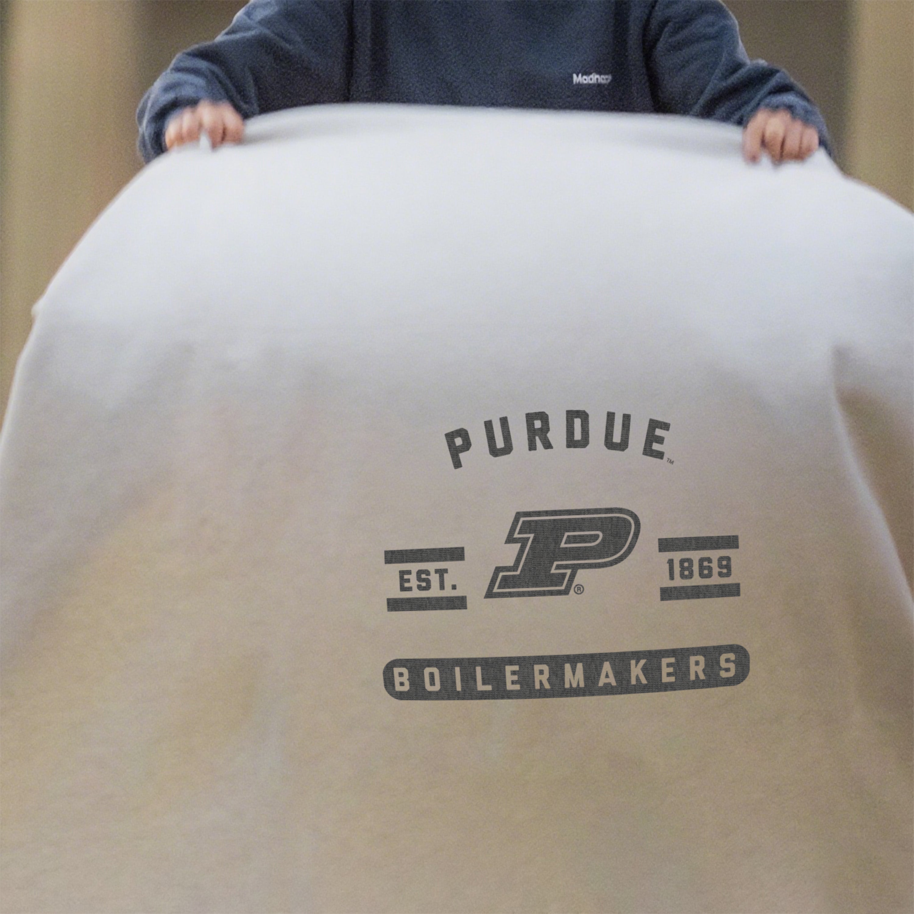 Purdue Sublimated Sweatshirt Blanket