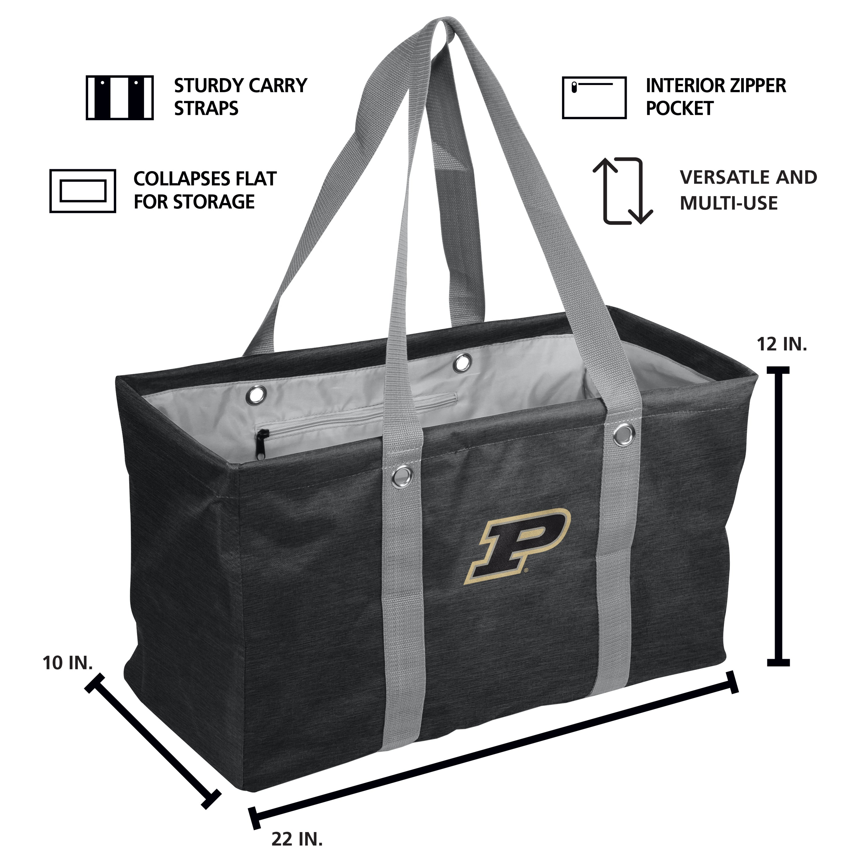 Purdue Crosshatch Picnic Caddy