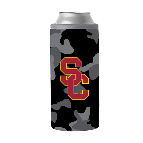 Product Image for USC Black Camo 12oz Slim Can Coolie
