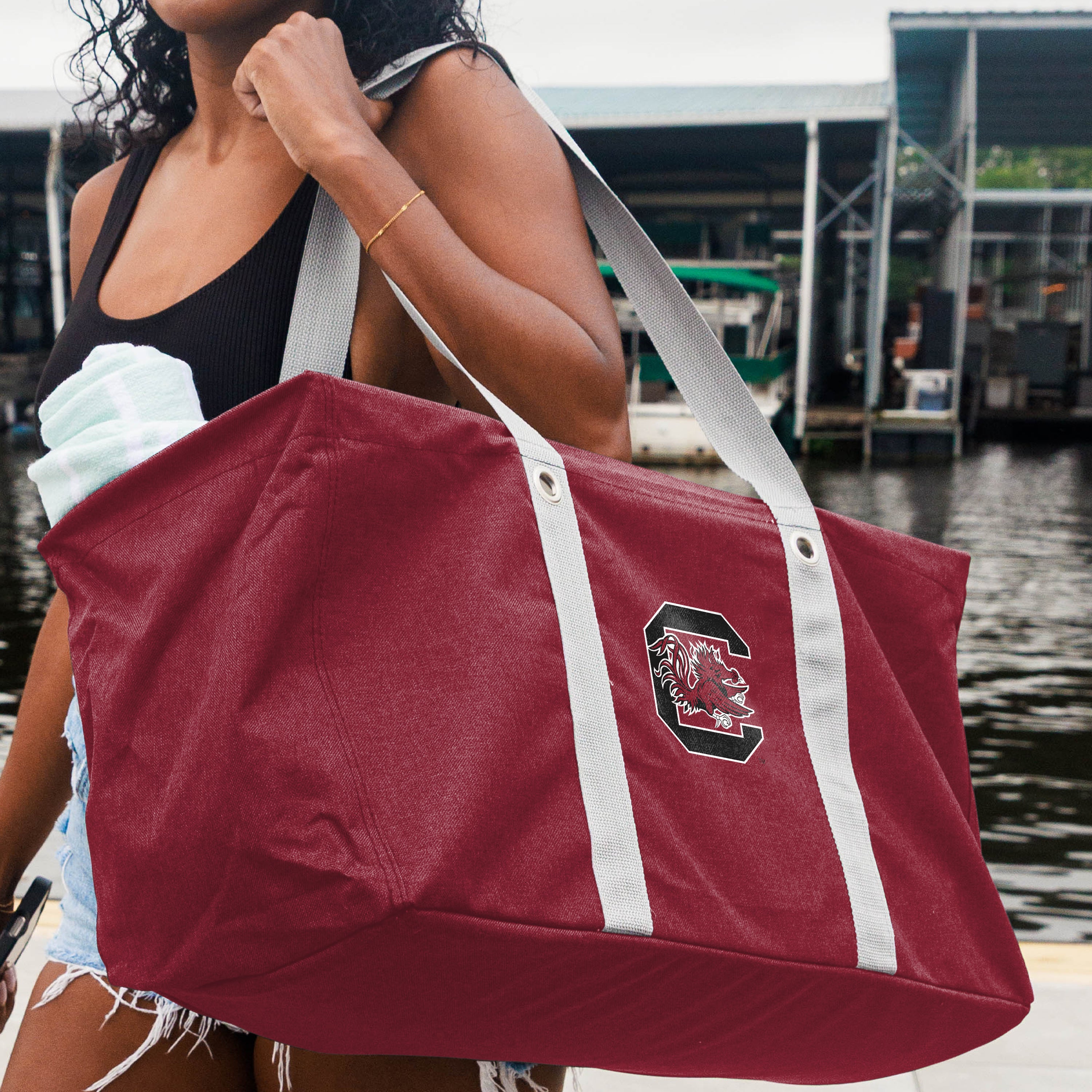 South Carolina Crosshatch Picnic Caddy