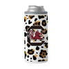 South Carolina 12oz Neutral Leopard Slim Can Coolie