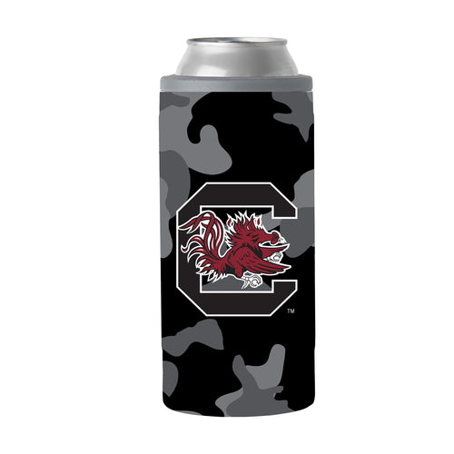 Product Image for South Carolina Black Camo 12oz Slim Can Coolie