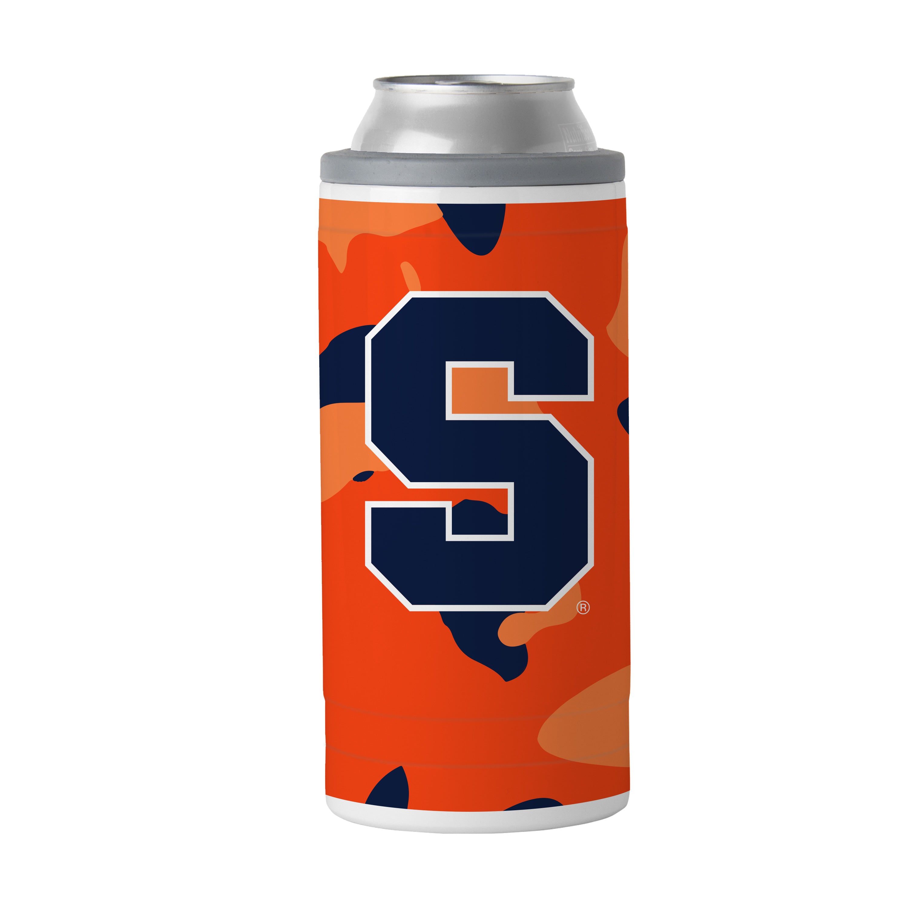 Syracuse Camo Swagger 12oz Slim Can Coolie
