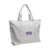 TCU Leopard Pattern Tote