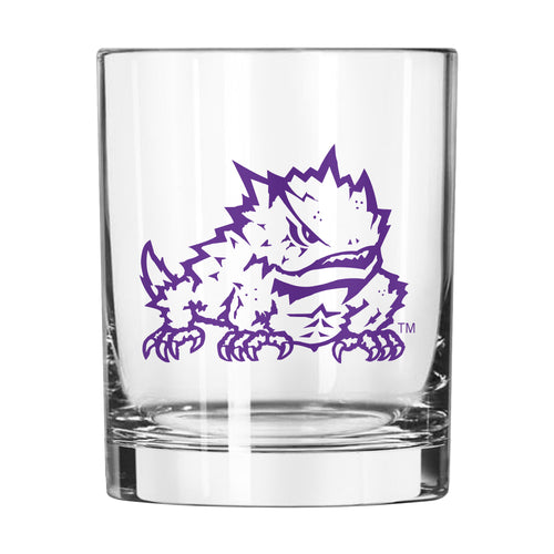 Product Image for TCU 14oz Gameday Rocks Glass