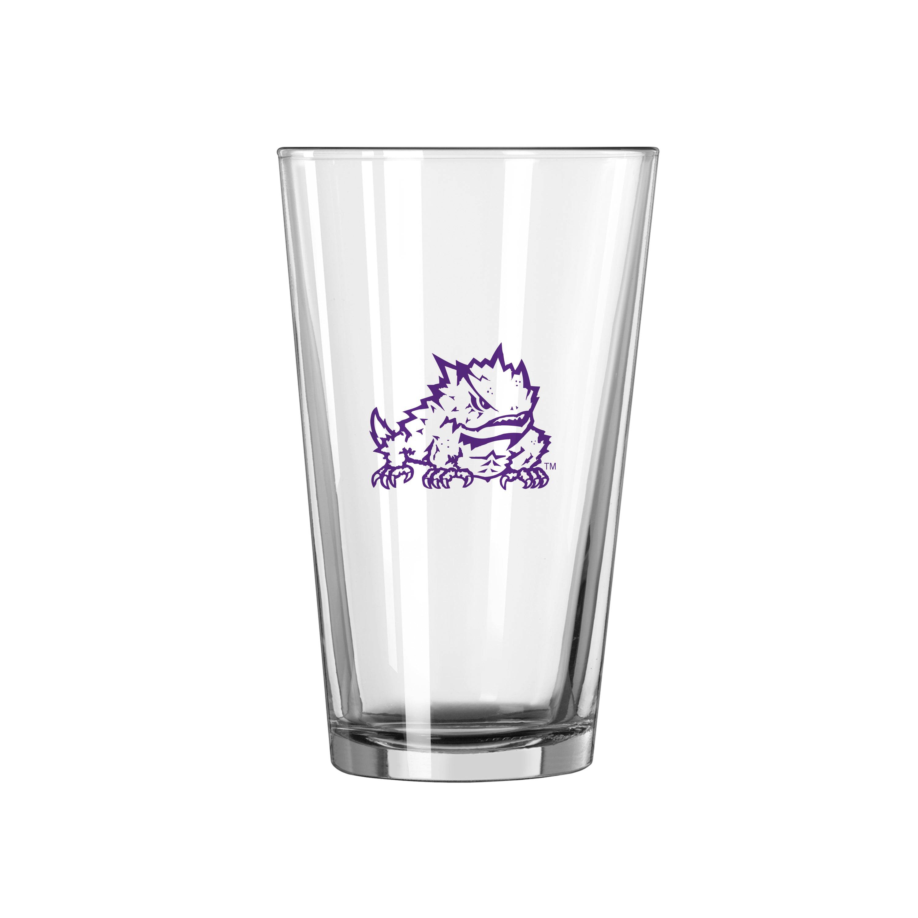 TCU Pint glass Gameday - Logo Brands,TCU 16oz Gameday Pint Glass - Logo Brands