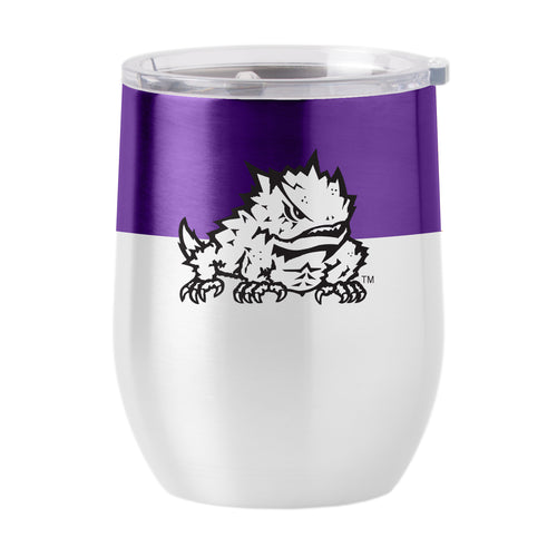 Product Image for TCU 16oz Colorblock Stainless Curved Beverage