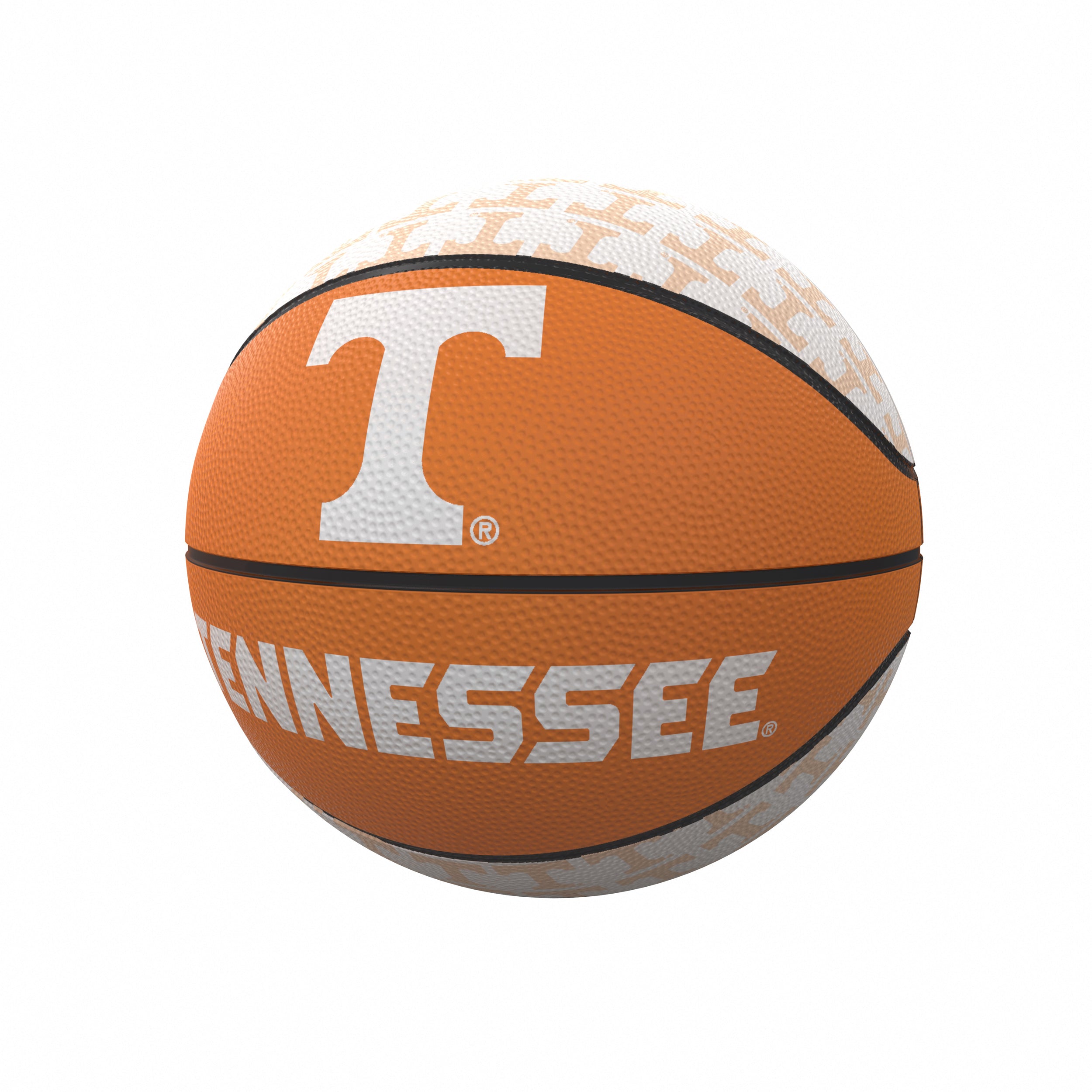 Tennessee Repeating Logo Mini-Size Rubber Basketball - Logo Brands