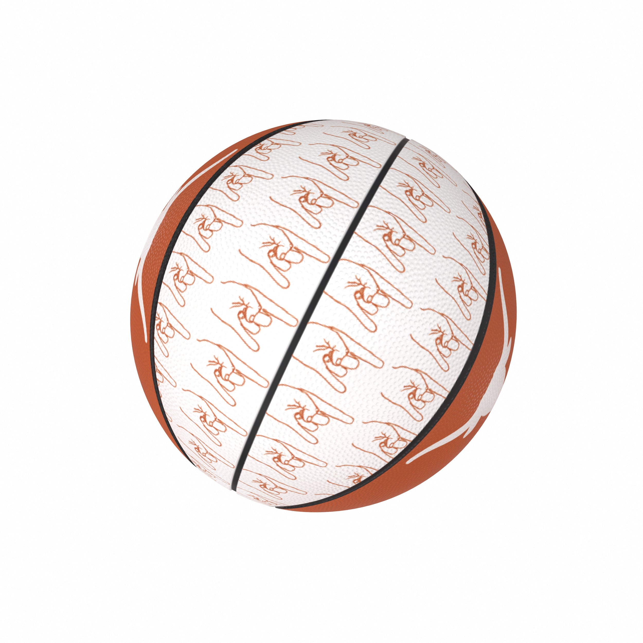 Texas Mini-Size Rubber Basketball