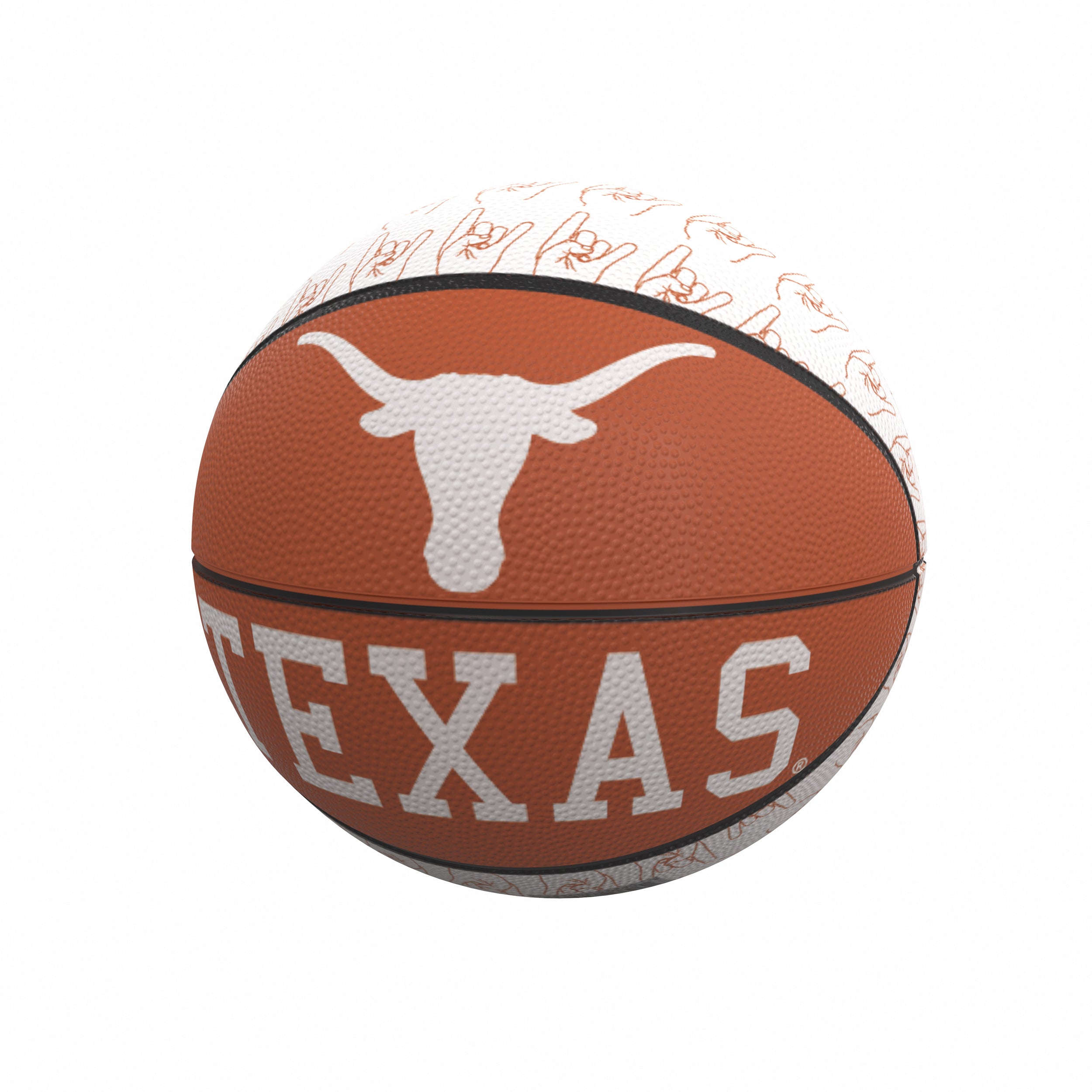 Texas Mini-Size Rubber Basketball