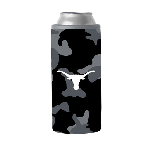 Product Image for Texas Black Camo 12oz Slim Can Coolie