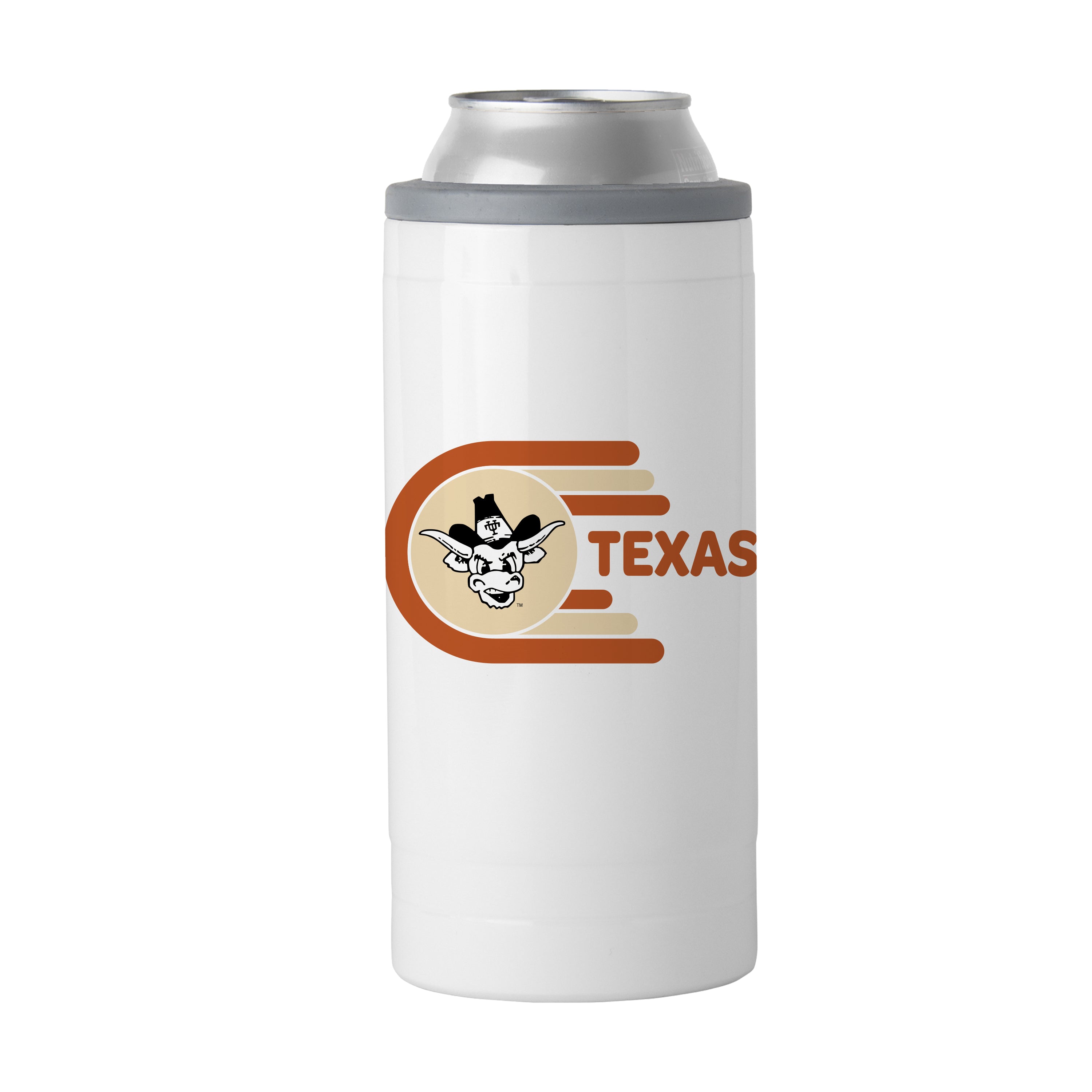 Texas 12oz Whirl Slim Can Coolie